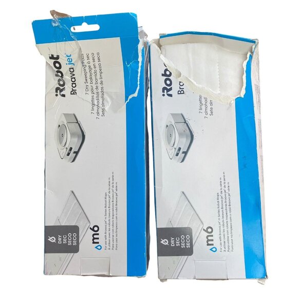 iROBOT Braava Jet M6 Dry Sweeping Pads 7 Pads per Box Lot of 2 Boxes - Picture 2 of 2